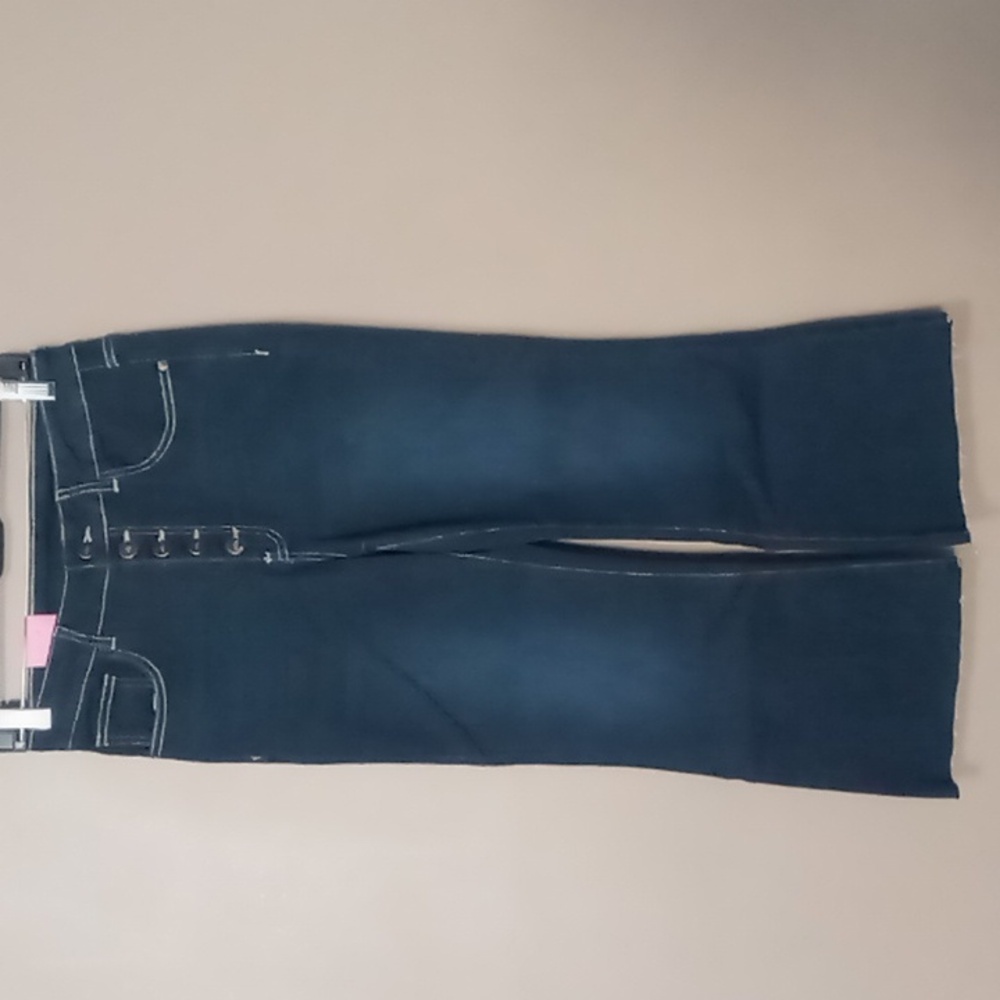 Lookub Raw Hem Cutoff Jean Capri Pants Size S NWT